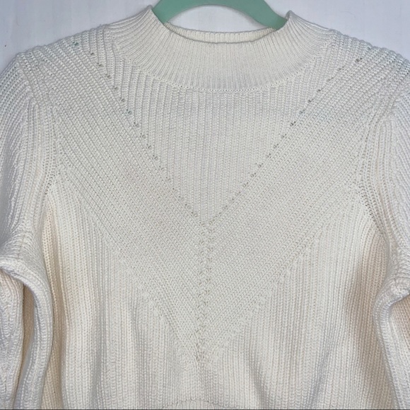 Kendall & Kylie Cream Off White Crop Sweater Small - Picture 4 of 5